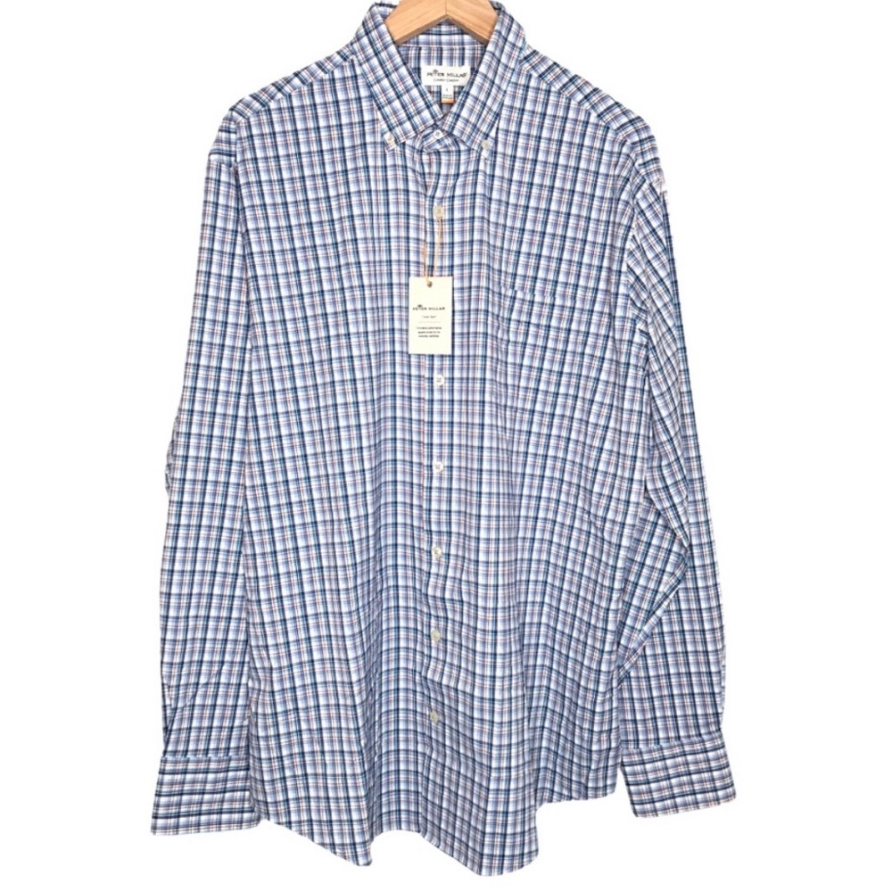 Peter Millar summer comfort button down shirt L